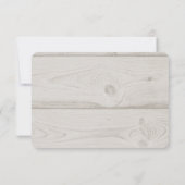 水素朴彩葉の幾何学結婚式RSVP 出欠カード (裏面)