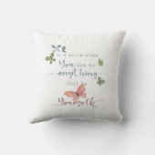 水素朴彩蝶引用文 クッション (裏面)