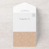 水素朴自然色ボホレインボーベビーシャワー オールインワン招待状 (外側)