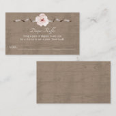 水素朴色おむつラッフルカード – Woodland Ba エンクロージャーカード (正面/裏面)