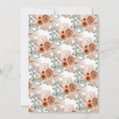 水素朴色かぼちゃ感謝祭ディナー 招待状 (裏面)