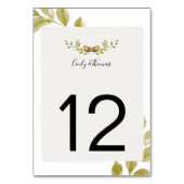 水素朴色のどんぐりとオーク離れ材 | テーブルナンバー (裏面)