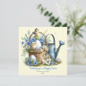 水素朴色のイースターシック シーズンカード (スタンド正面)