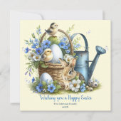 水素朴色のイースターシック シーズンカード (正面)