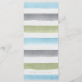 水素朴色のストライプビーチ結婚式 メニュー (裏面)