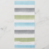 水素朴色のストライプビーチ結婚式 メニュー (裏面)