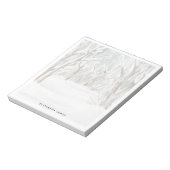 水素朴色の冬の森パーソナライズされた ノートパッド (回転)