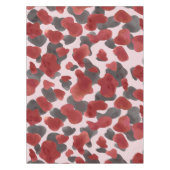 水素朴色の冬アニマルプリント テーブルクロス (正面)