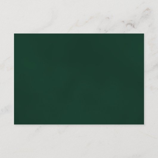 水素朴色の山とパインの結婚ウェブサイト エンクロージャーカード (裏面)