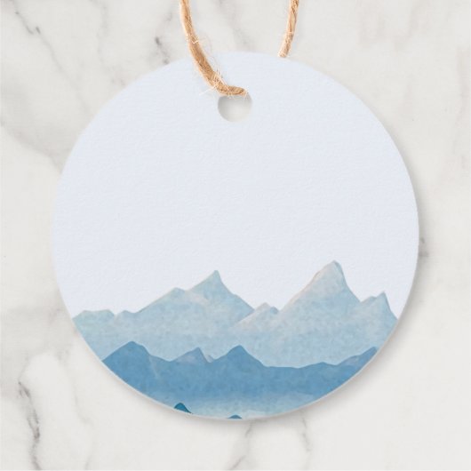 水素朴色の山の結婚範囲お願い フェイバータグ (裏面)