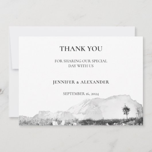 水素朴色の山結婚の写真 (正面)