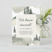 水素朴色の木の新しいアドレス 案内状 (スタンド正面)