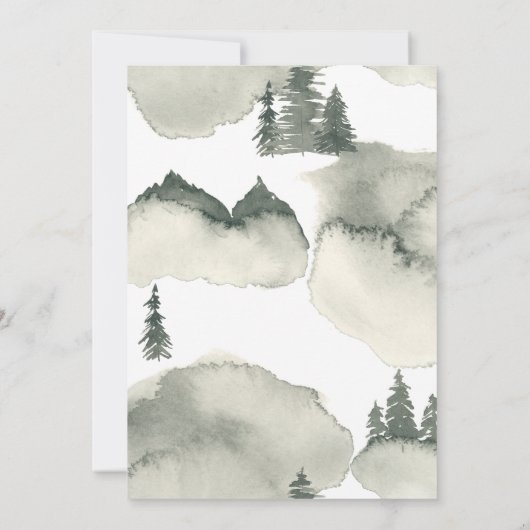 水素朴色の木の新しいアドレス 案内状 (裏面)