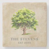 水素朴色の木 ストーンコースター (正面)