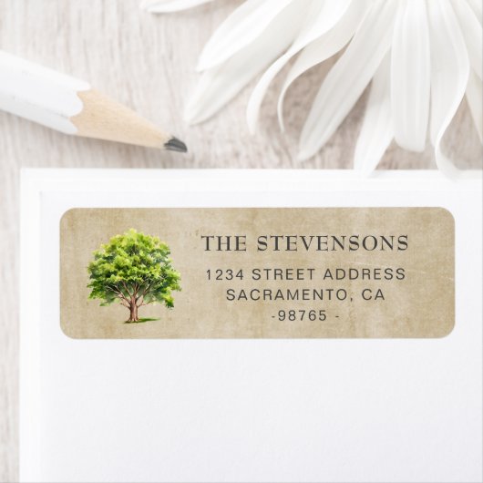 水素朴色の木 ラベル (インサイチュ)