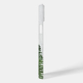 水素朴色の松の森の木のテクスチャ Case-Mate iPhoneケース (裏面 / 右)