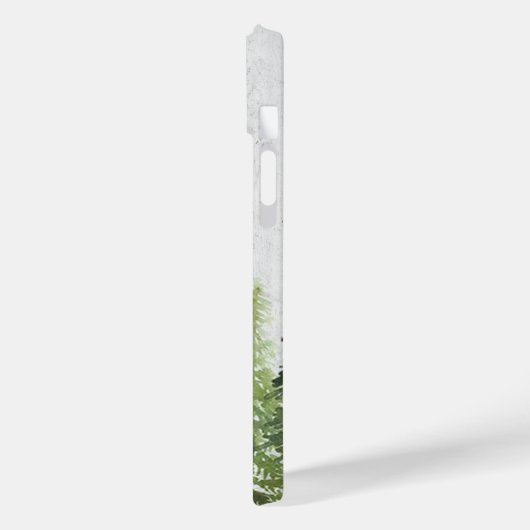 水素朴色の松の森の木のテクスチャ Case-Mate iPhoneケース (裏面 / 左)