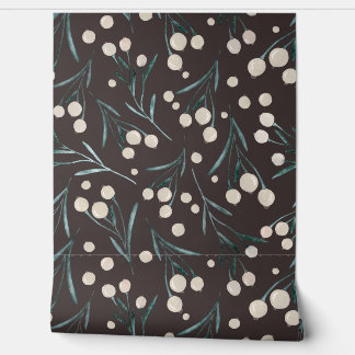 水素朴色の果実 – ブラウン，ティール（緑がかった色）,ベージュ色 壁紙