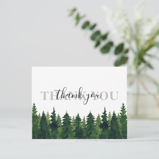 水素朴色の森ありがとう結婚さん ポストカード (スタンド正面)