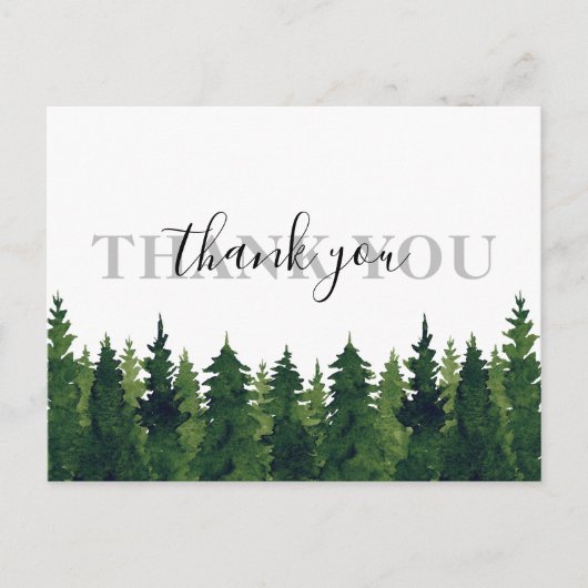水素朴色の森ありがとう結婚さん ポストカード (正面)