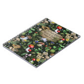 水素朴色の森きのこ苔の植物 ノートブック (左側)