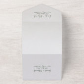 水素朴色の森すべて1つの招待状 オールインワン招待状 (外側)