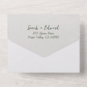 水素朴色の森すべて1つの招待状 オールインワン招待状 (裏面)