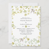 水素朴色の森のリハーサルディナー 招待状 (正面)