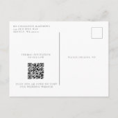 水素朴色の森林照明の日付を保存 案内ポストカード (裏面)