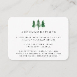 水素朴色の森結婚の宿泊施設 エンクロージャーカード