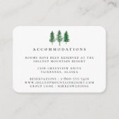 水素朴色の森結婚の宿泊施設 エンクロージャーカード (正面)