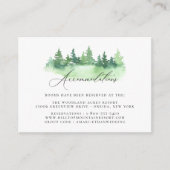 水素朴色の森結婚の宿泊施設 エンクロージャーカード (正面)