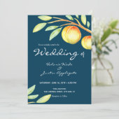 水素朴色の甘い桃結婚の 招待状 (スタンド正面)