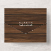 水素朴色の結婚森 オールインワン招待状 (裏面)