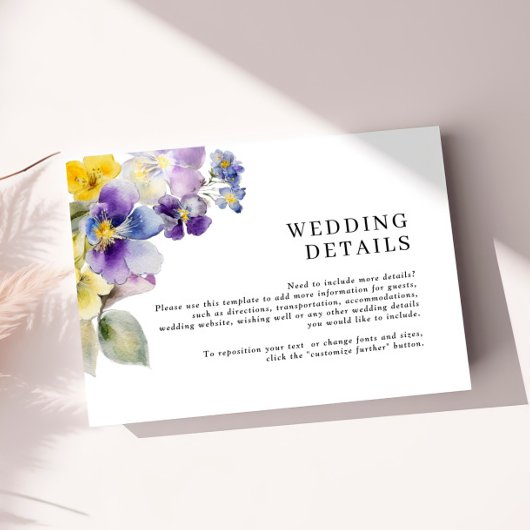 水素朴色の結婚詳細エンクロージャカード エンクロージャーカード