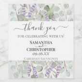 水素朴色の緑ありがとうござ結婚う ワインラベル (シングルラベル)