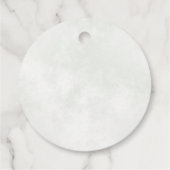 水素朴色の緑のエレガントセージ結婚ズ フェイバータグ (裏面)