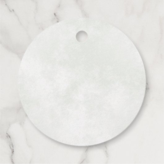 水素朴色の緑のエレガントセージ結婚ズ フェイバータグ (裏面)