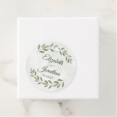 水素朴色の緑のエレガントセージ結婚ズ フェイバータグ (インサイチュ)