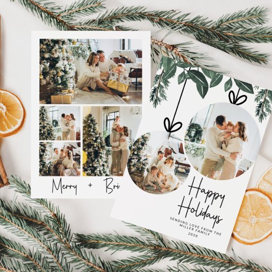 水素朴色の緑の複数写真 シーズンカード