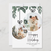 水素朴色の緑の複数写真 シーズンカード (正面)