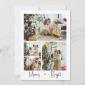 水素朴色の緑の複数写真 シーズンカード (裏面)