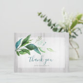 水素朴色の緑サンキューカード シーズンカード (スタンド正面)