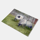 水素朴色の羊 ドアマット (アングル)