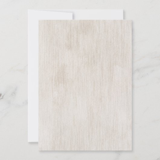 水素朴色の羽の結婚式招待状 招待状 (裏面)