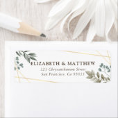 水素朴色の葉ジオメト結婚リの戻り ラベル (インサイチュ)