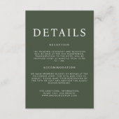 水素朴色の野生のファ結婚ーン詳細 エンクロージャーカード (正面)