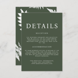 水素朴色の野生のファ結婚ーン詳細 エンクロージャーカード