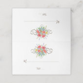 水素朴色の野生の結婚花 プレイスカード (外部開封)