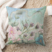 水素朴色の野花 クッション (ブランケット)